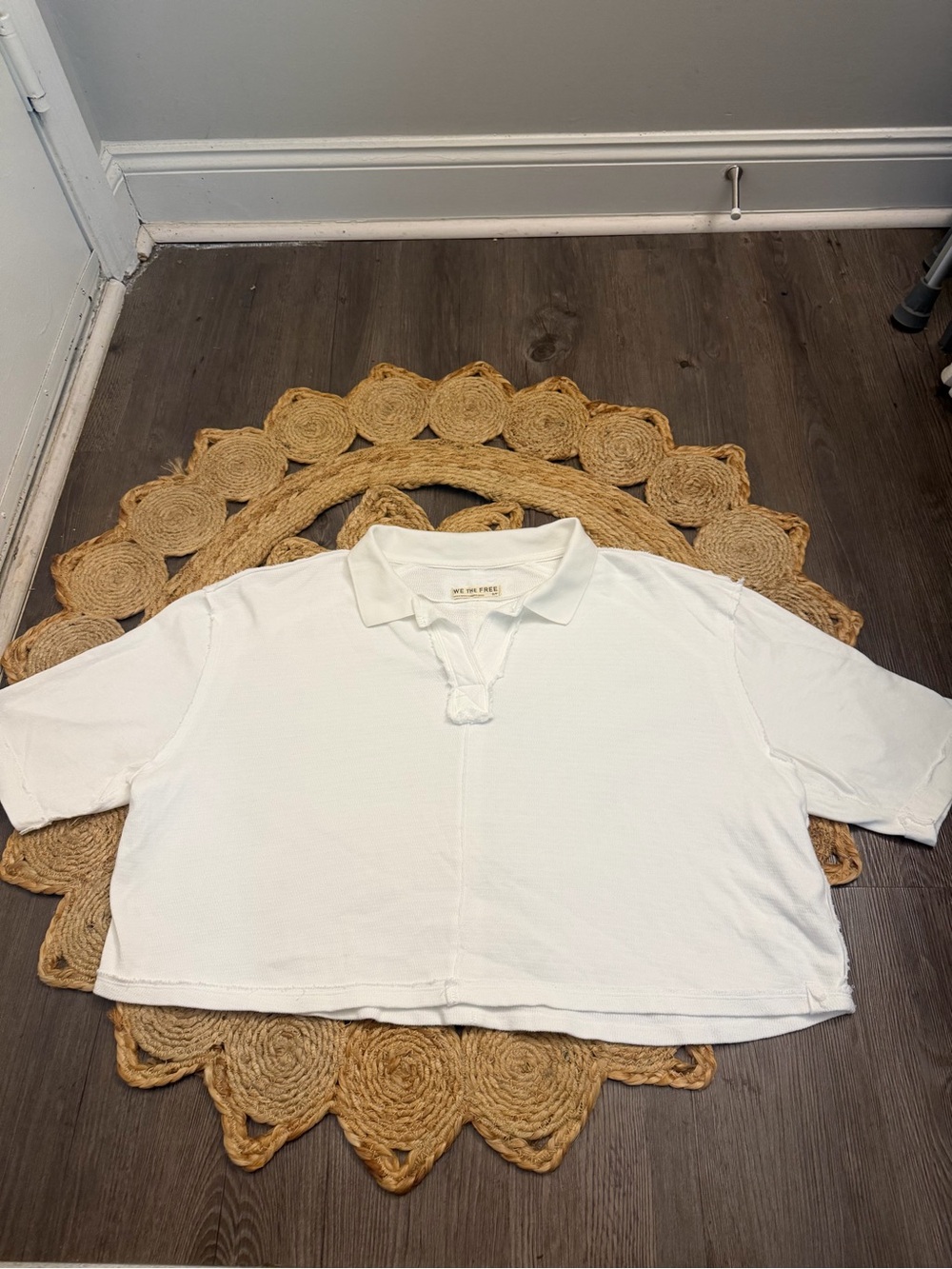 We The Free womens Polo Crop Top